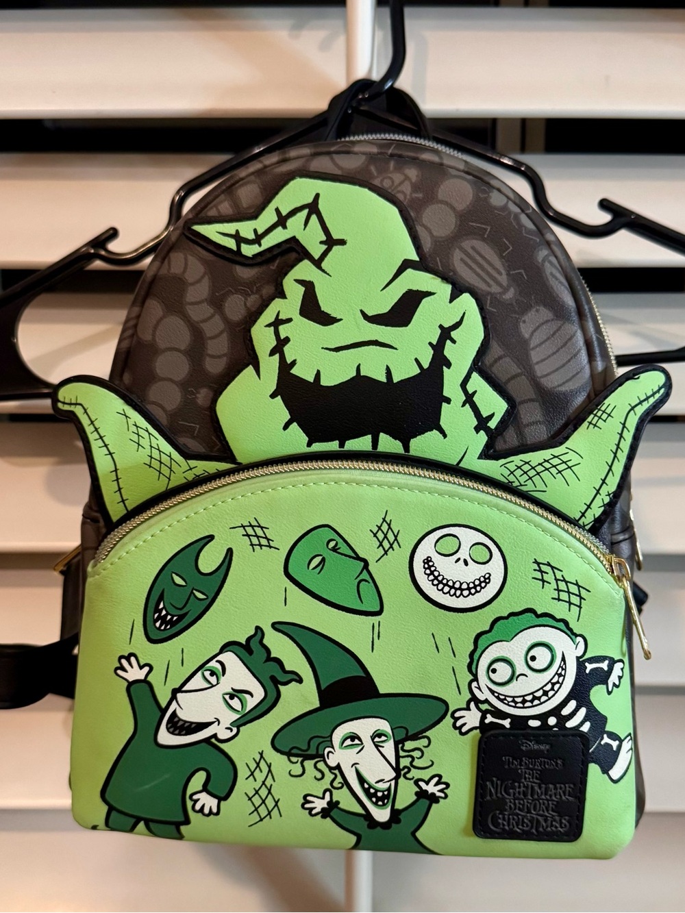 Disney The Nightmare Before Christmas Oogie Boogie Green Kids Mini Backpack